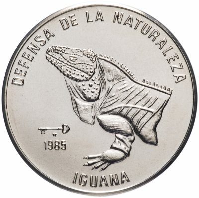 купить Куба 1 песо (peso) 1985 "Природный заповедник - Игуана /голова/"