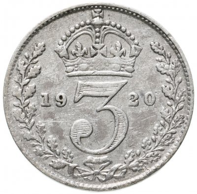 купить Великобритания 3 пенса (pence) 1920
