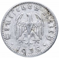 купить Германия (Третий рейх) 50 рейхспфеннигов (reichspfennig) 1935
