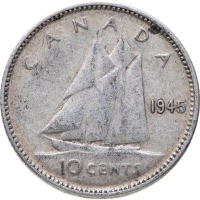 купить Канада 10 центов (cents) 1945