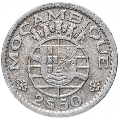 купить Мозамбик 2,5 эскудо (escudos) 1952