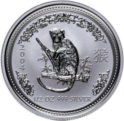 купить Австралия 50 центов (cents) 2004 Year of the Monkey (год Обезьяны)