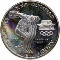 Купить США 1 доллар (dollar) 1983 S "XXIII летние Олимпийские Игры - Дискобол"