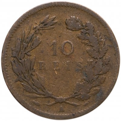 купить Португалия 10 рейс (reis) 1892 А