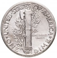 купить США 10 центов (дайм, one dime) 1935 без знака монетного двора