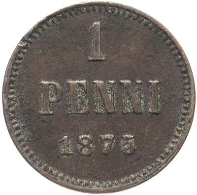 купить 1 пенни (penny) 1875