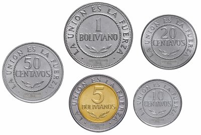 купить Боливия набор 5 монет 2012-2017