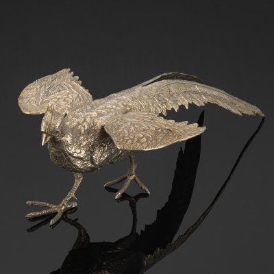 купить Статуэтка "Фазан", металл, серебрение, Западная Европа, 1970-2000 гг.