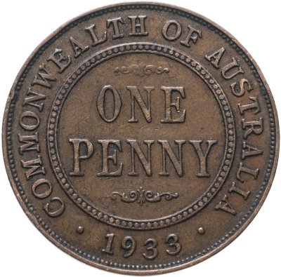 купить Австралия 1 пенни (penny) 1933