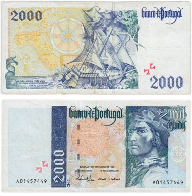 купить Португалия 2000 эскудо 1995 год