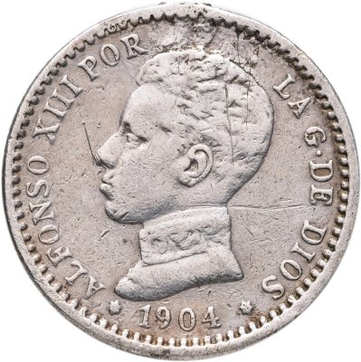 купить Испания 50 сентимо (centimos) 1904