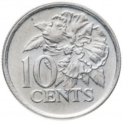 купить Тринидад и Тобаго 10 центов 2001 "Гибискус"