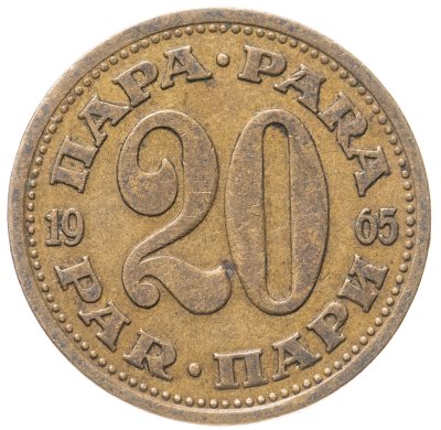 купить Югославия 20 пара 1965