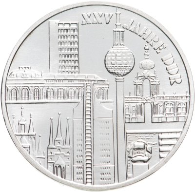 купить Германия (ГДР) 10 марок 1974 "25 лет образования ГДР - Здания"