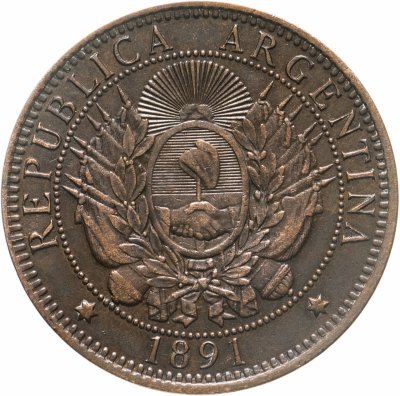 купить Аргентина 2 сентаво 1891
