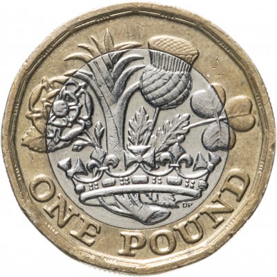 купить Великобритания 1 pound (фунт) 2016 новый (12-ти угольный)