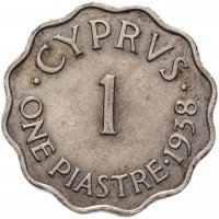 купить Кипр 1 пиастр (piastre) 1938