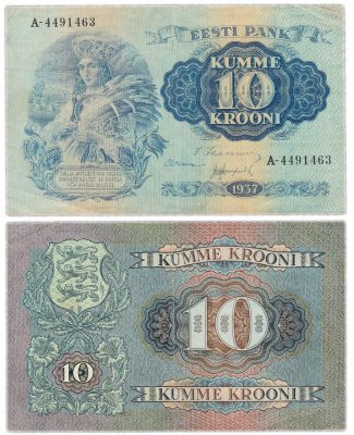 купить Эстония 10 крон 1937 Pick 67