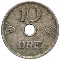 Купить Норвегия 10 эре (ore) 1924