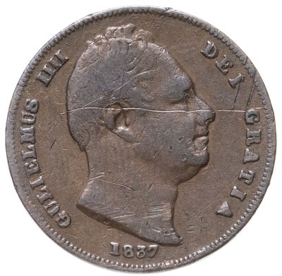 купить Великобритания 1 фартинг (farthing) 1837