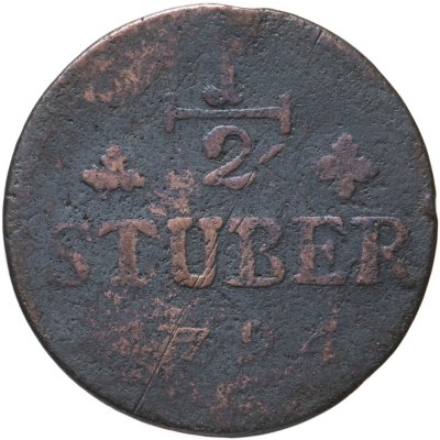 купить Германия, герцогство, Юлих-Берг 1/2 стювера (stuivers, стубера) 1794