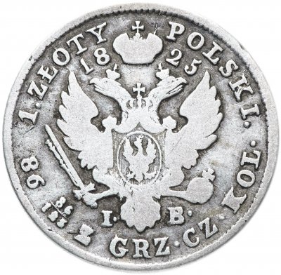 купить 1 злотый (zloty) 1825 IB