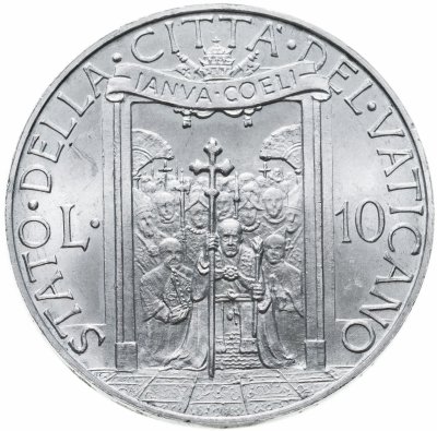 купить Ватикан 10 лир (lire) 1950
