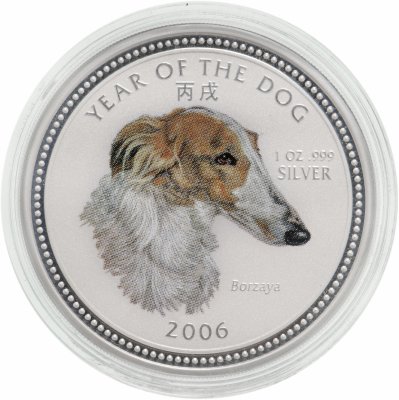купить Камбоджа 3000 риелей 2006 "Русская псовая борзая"