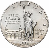 Купить США 1 доллар (dollar) 1986 P "100 лет Статуе Свободы"