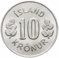 Купить Исландия 10 крон (kronur) 1980