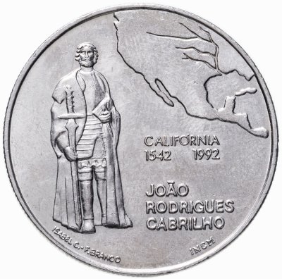 купить Португалия 200 эскудо (escudos) 1992 "450 лет с момента открытия Калифорнии"
