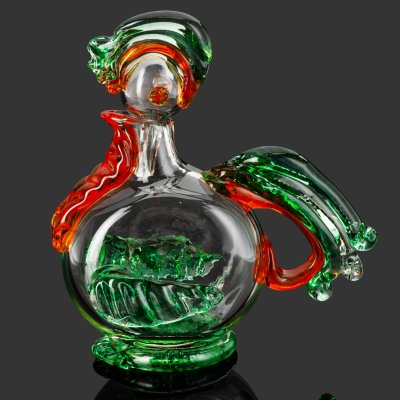 купить Штоф "Петух", стекло, гутная техника, Львовская керамико-скульптурная фабрика (ЛКСФ), СССР, 1960-1980 гг.