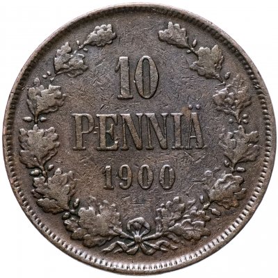 купить 10 пенни 1900, монета для Финляндии