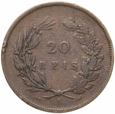 купить Португалия 20 рейс (reis) 1891 A