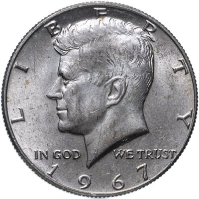 купить США 50 центов (1/2 доллара, half dollar) 1967 Kennedy Half Dollar (Кеннеди)