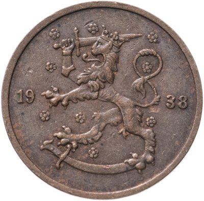 купить Финляндия 5 пенни (pennia) 1938