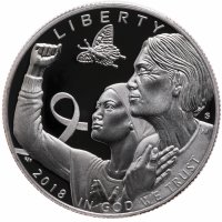 купить США 50 центов (S) (1/2 доллара, half dollar) 2018 г Осведомленность о раке молочной железы Proof