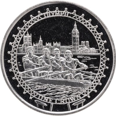 купить Остров Мэн 1 крона (crown) 2010 "XXX летние Олимпийские Игры, Лондон 2012 - Академическая гребля"