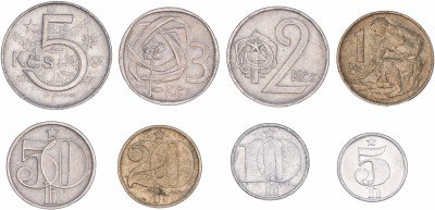купить Чехословакия набор монет 1961-1990 (8 штук)