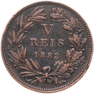 купить Португалия 5 рейс (reis) 1882