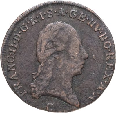 купить Австрия 1 крейцер (kreuzer) 1800, знак монетного двора "C" - Прага