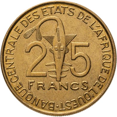 купить Западная Африка 25 франков (francs BCEAO) 2014