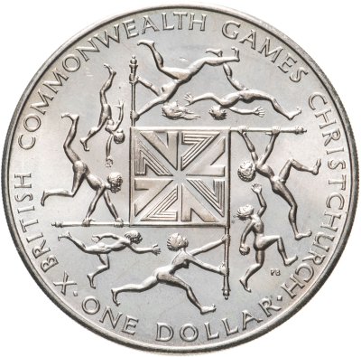 купить Новая Зеландия 1 доллар (dollar) 1974 X Британские Игры Содружества