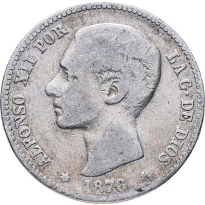 купить Испания 1 песета (peseta) 1876