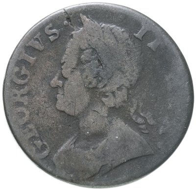купить Великобритания 1/2 пенни 1750