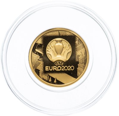купить 50 рублей 2021 Proof "УЕФА Чемпионат Европы по футболу 2020 (кубок UEFA EURO-2020)"
