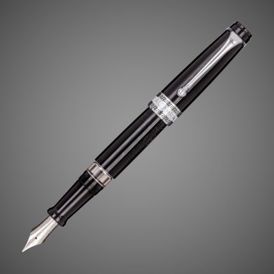 купить Перьевая ручка Aurora Optima Resina Black CT, перо — F, в подарочной коробке, Драгметаллы: родий, смола, хром, 2026 г.