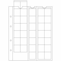 купить Лист Leuchtturm (Германия) формата Optima (200х250 мм) M35 на 35 ячейки для монет до 27мм, 306013