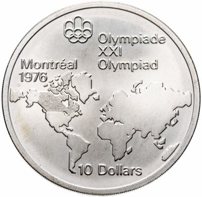купить Канада 10 долларов (dollars) 1975 "XXI летние Олимпийские Игры, Монреаль 1976