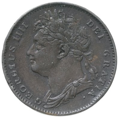 купить Великобритания 1 фартинг 1822